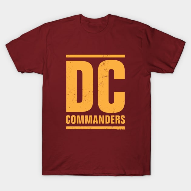Washington DC Commanders by  Buck Tee T-Shirt by Buck Tee
